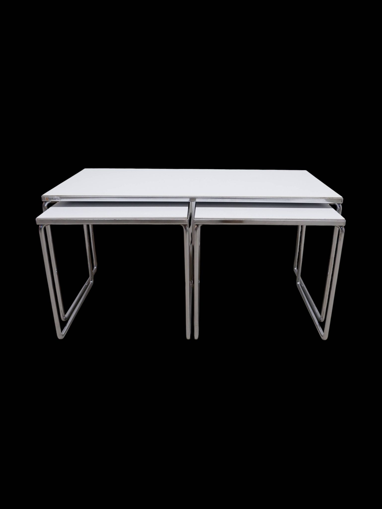 Set of 3 Brabantia side tables, 1960s Holland