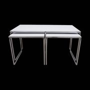 Set of 3 Brabantia side tables, 1960s Holland
