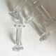Set of 4 old glass knife holders