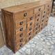 Ancien meuble d'apothicaire 28 tiroirs en teck birman