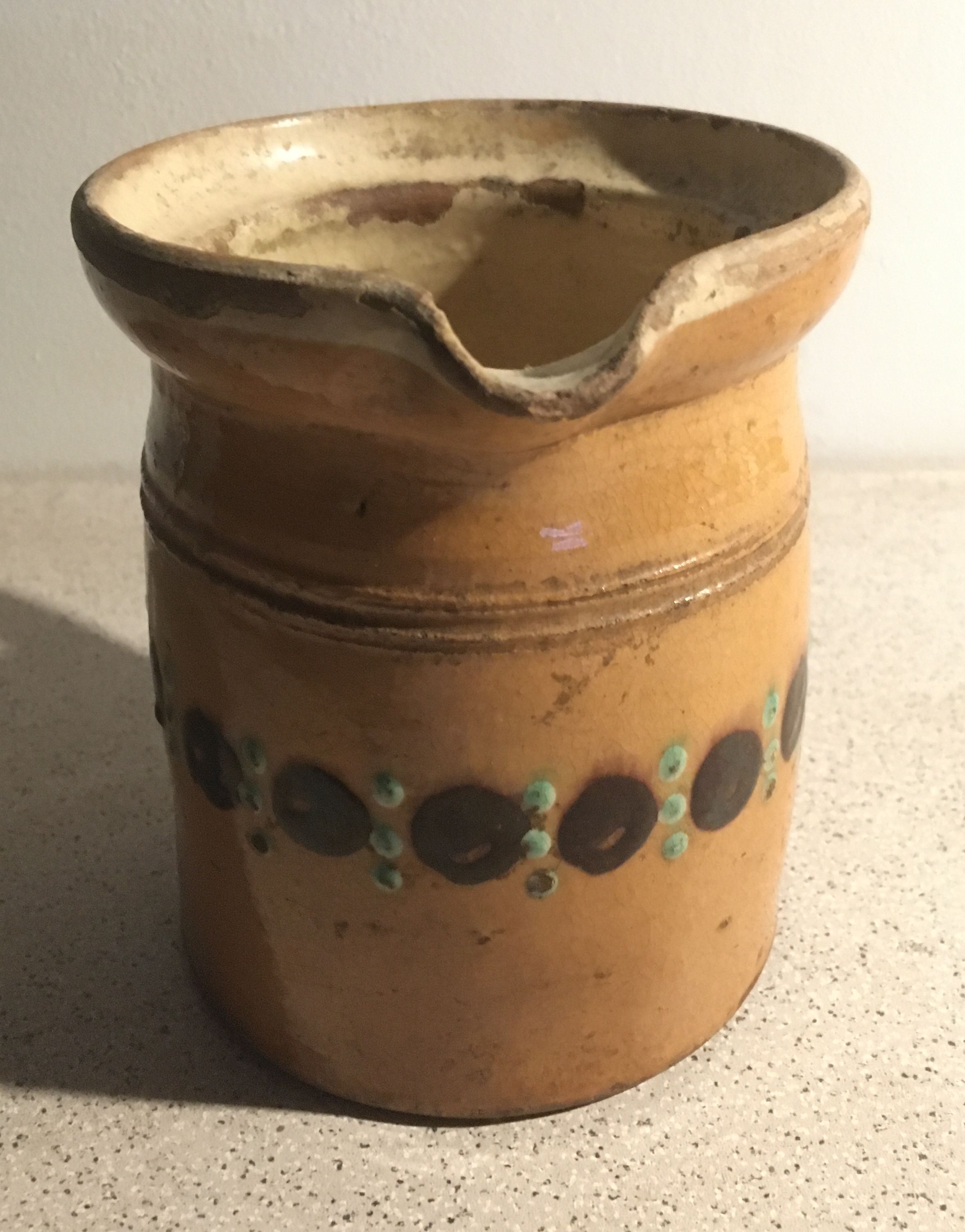 Old pitcher in varnished sandstone 1/2 liter