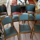 4 chairs and 2 armchairs in cherry wood