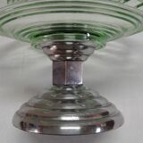 Cut glass and metal deco