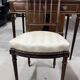 Flat desk and Louis XVI style chair in mahogany veneer (nineteenth century)