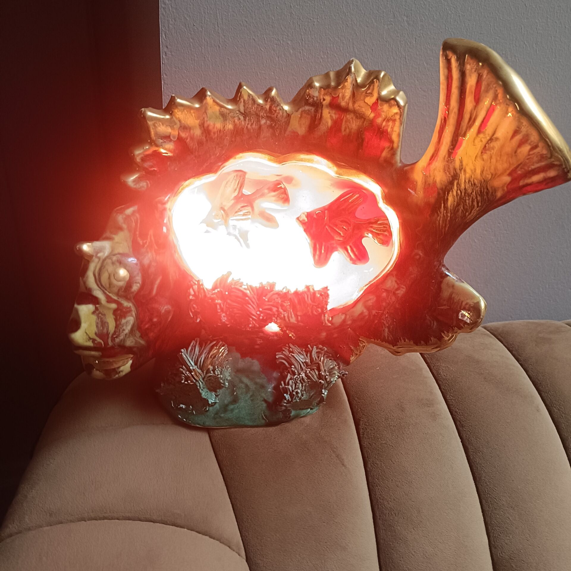 Lampe veilleuse poisson Vallauris