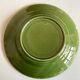Set of 6 plates in green faience 1960