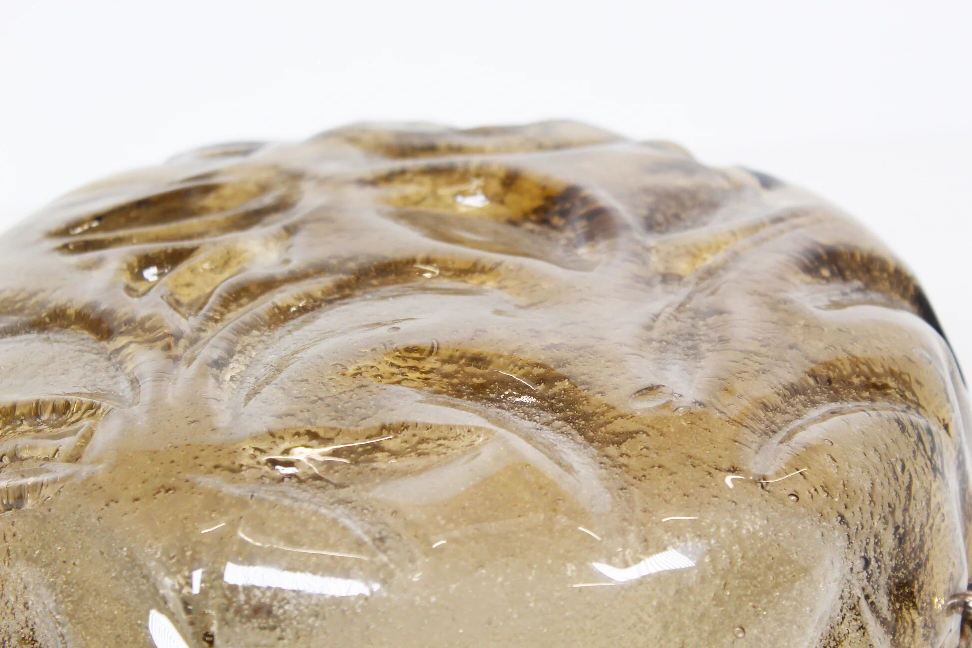 Amber glass ceiling lamp by RZB Leuchten
