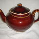 1940 brown ceramic teapot