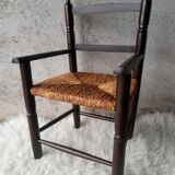 Antique armchair mulched vintage child