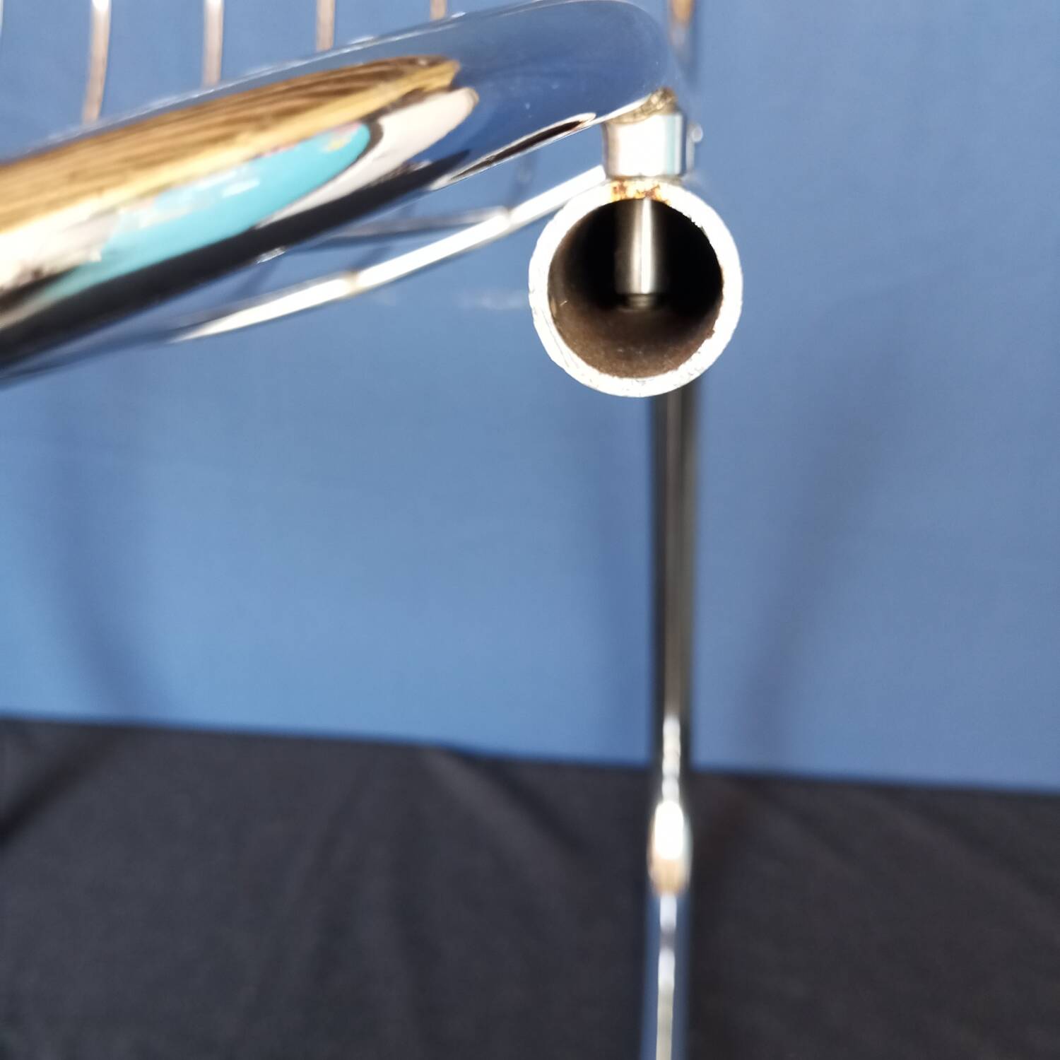 70s chrome metal chairs