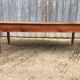Table de ferme ancienne en cerisier massif avec 2 tiroirs et une tirette
