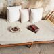 Banquette lit en rotin