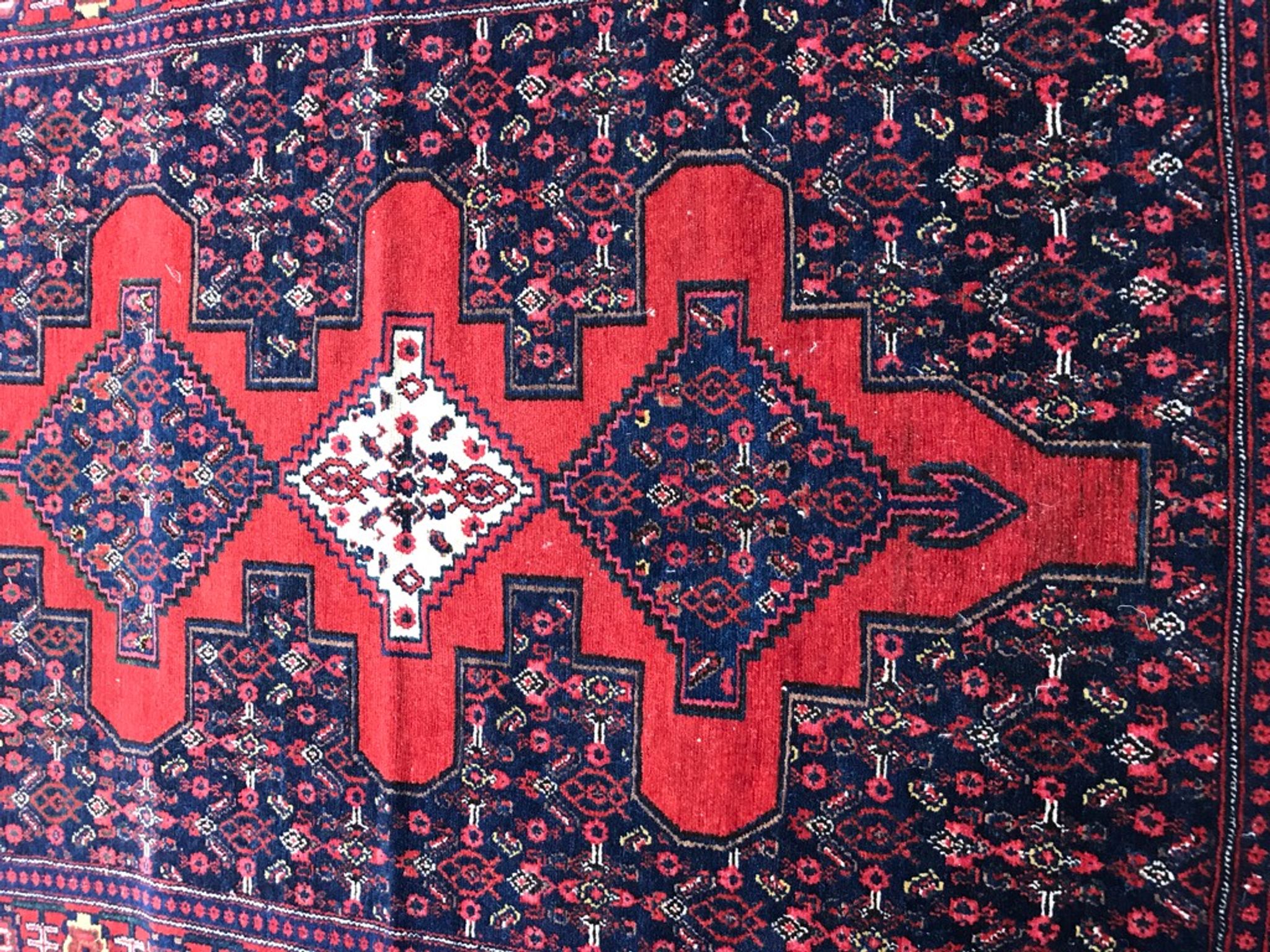 Persian senneh old carpet 108x148cm