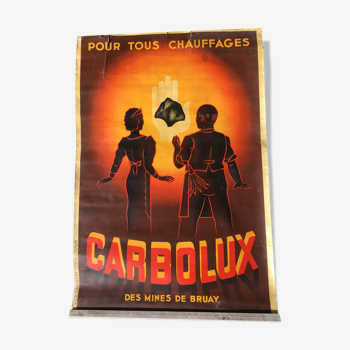 Poster on zinc about Carbolux
