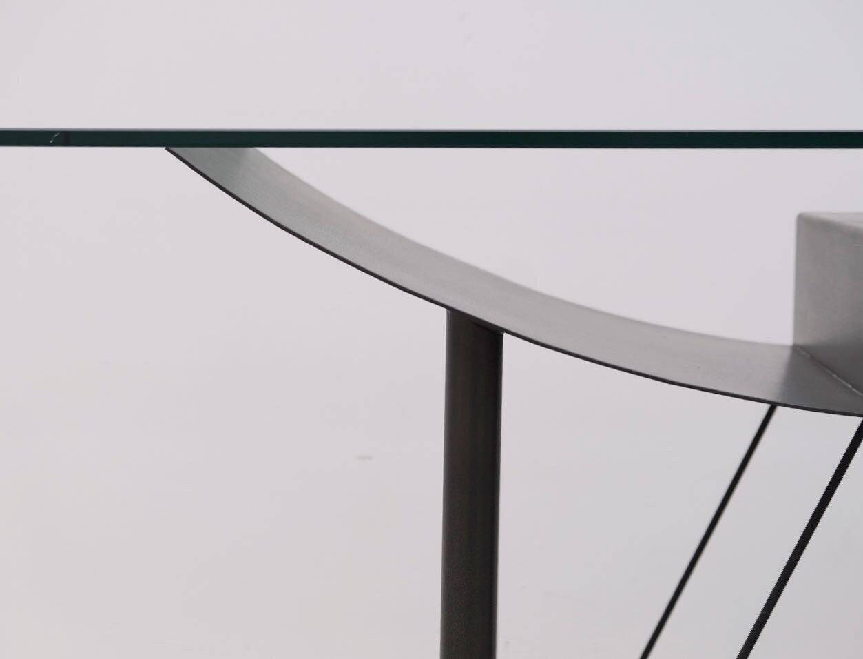 Desk and rolling block “007” by Hélène GALDINI for H. GALDINI, 1980