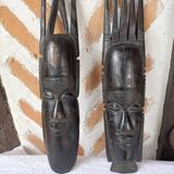 Pair of vintage African masks 1960