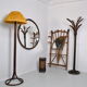 Rattan floor lamp 1970