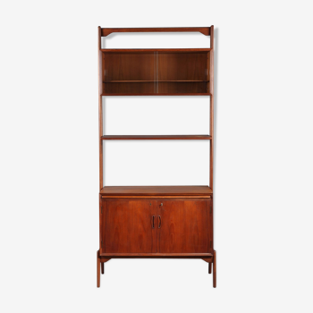 Modular bookcase coffered teak, Danish labour