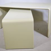Space Age nesting desk in fiberglass, set of 2, 1970s
