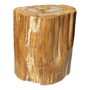 table d'appoint en bois - ovale