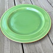 Grande assiette ou plar de présentation céramique verte