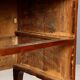18th-century baroque secretary with a drop-down front in walnut and poplar.