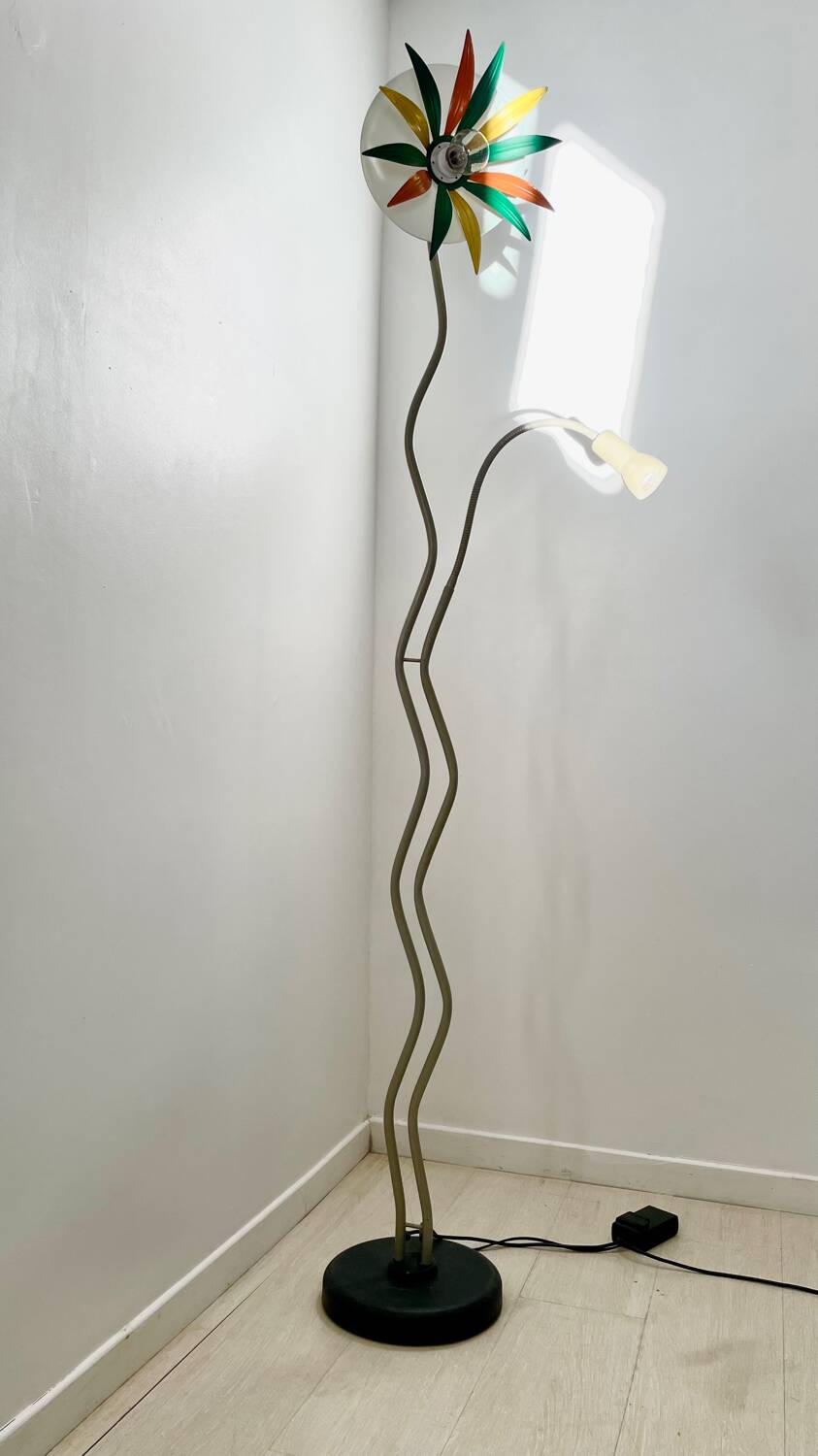 Italian flower head floor lamp circa 1970