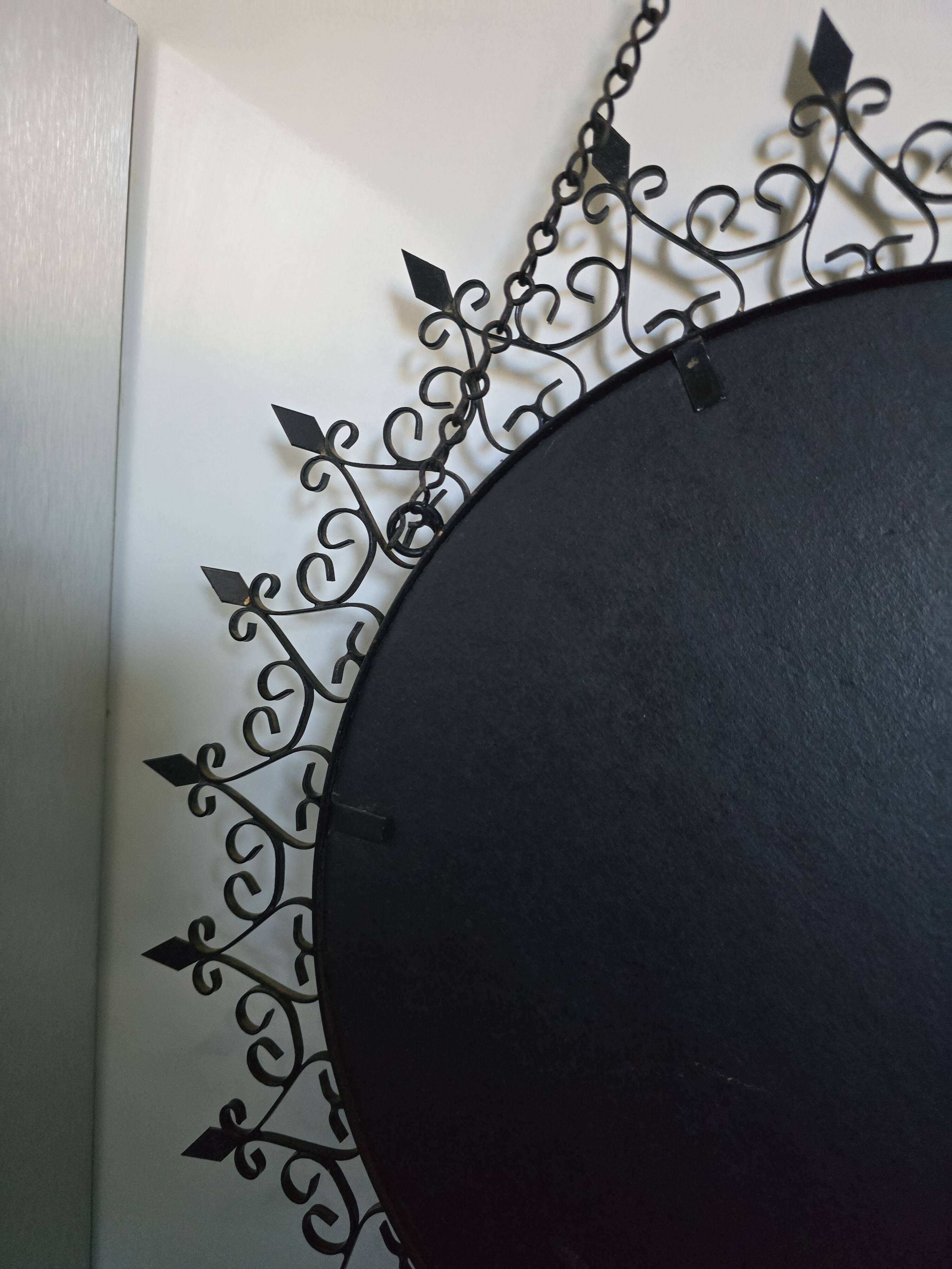 Authentic Sun Mirror Chaty Vallauris – Wrought Iron – 1950s/60s Era