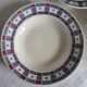 Set of 4 Vincennes earthenware soup plates, Paris.