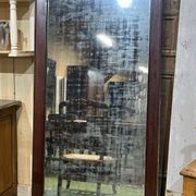 19th-century mirror with wooden frame, in original condition - 1.79m x 87cm