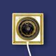 Vintage lamp base in onyx and gilded brass