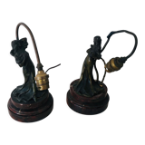 Lot de deux lampes danseuse