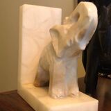 Alabaster bookends