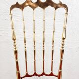 Paire de chaises Chiavarine, laiton