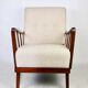 Art Deco Beige Boucle Armchair, 1960s