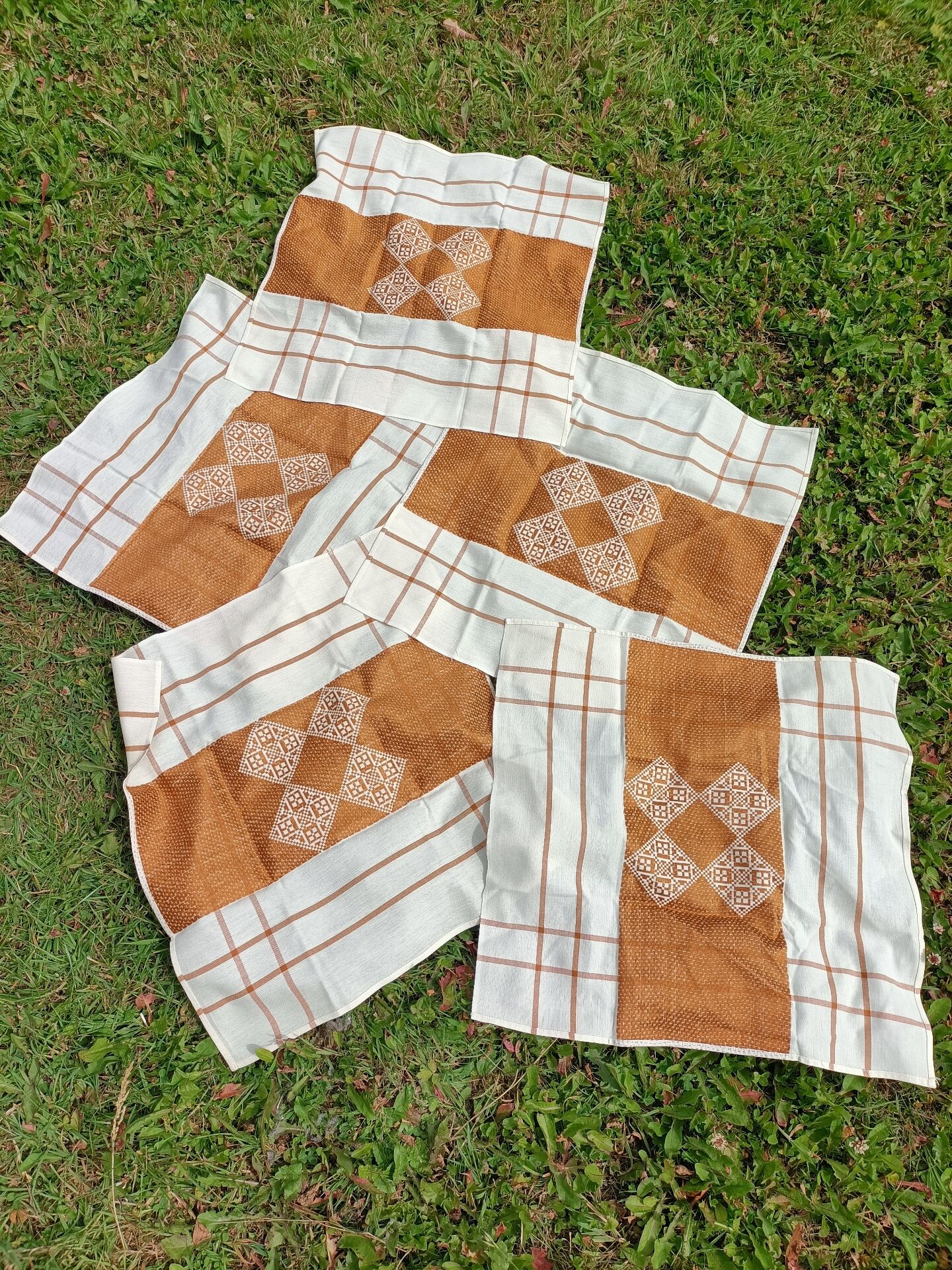 Set of retro napkins