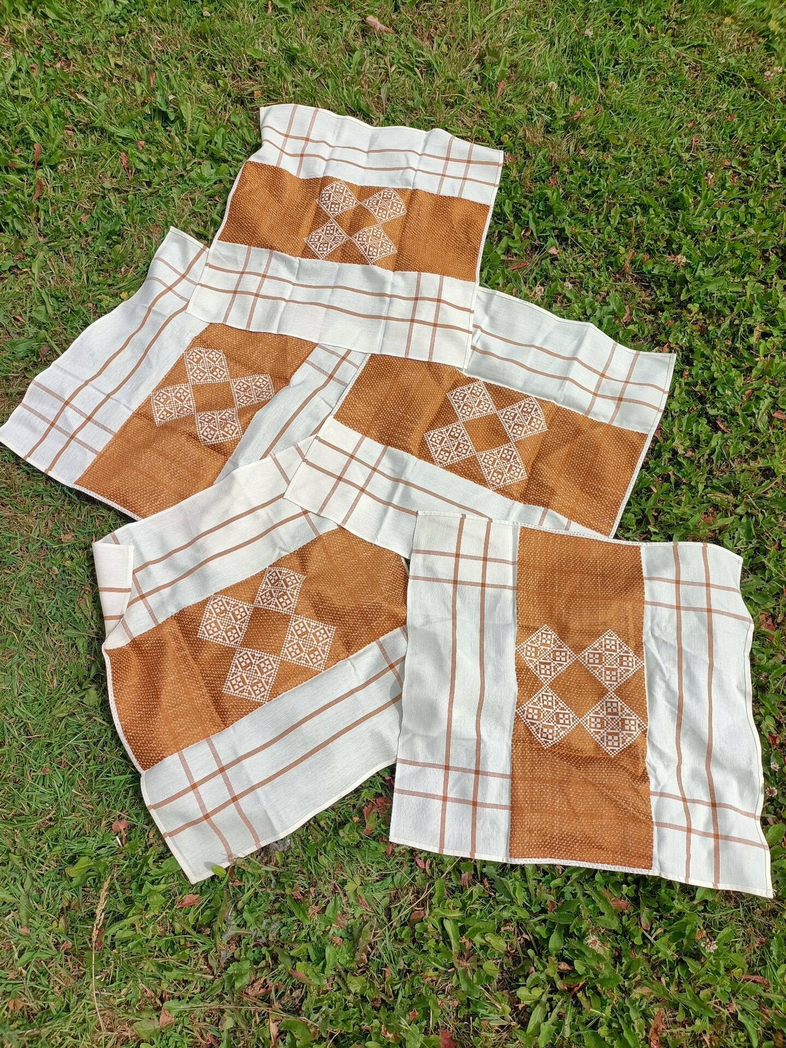Set of retro napkins