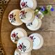 set of 8 vintage dessert plates L'amandinoise