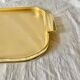 Plateau vintage Carefree en aluminium anodisé doré - Made in England