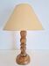 Mid-Century Modern Brutalist Wooden Table Lamp, France, 1950s