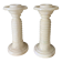 Pair of albatre candle holders
