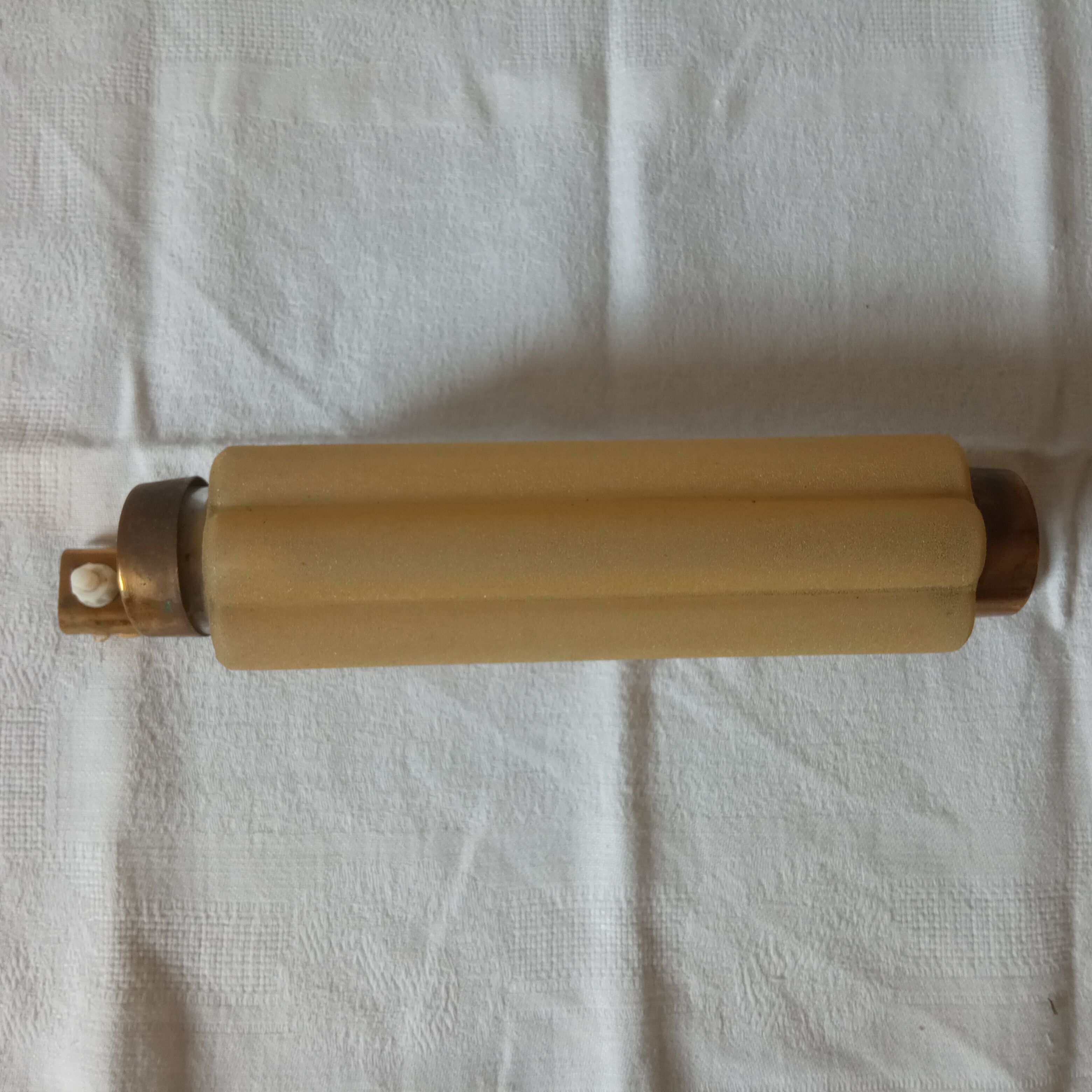 Brass art deco wagon wall lamp