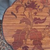 Art Nouveau marquetry pedestal table