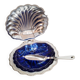 Beurrier coquille Saint Jacques en inox , années 50 , vintage