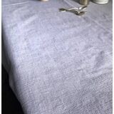 Old Harvest Tablecloth in Pure Lilac Dyed Hemp