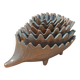 Vintage patinated metal hedgehog ashtrays – Greece