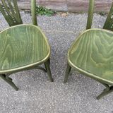 2 chaises bistrot en bois courbé