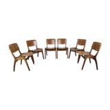 8 chaises vintage empilables années 60/70