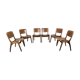 8 stackable vintage chairs 60s/70s