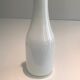 White opaline glass vase
